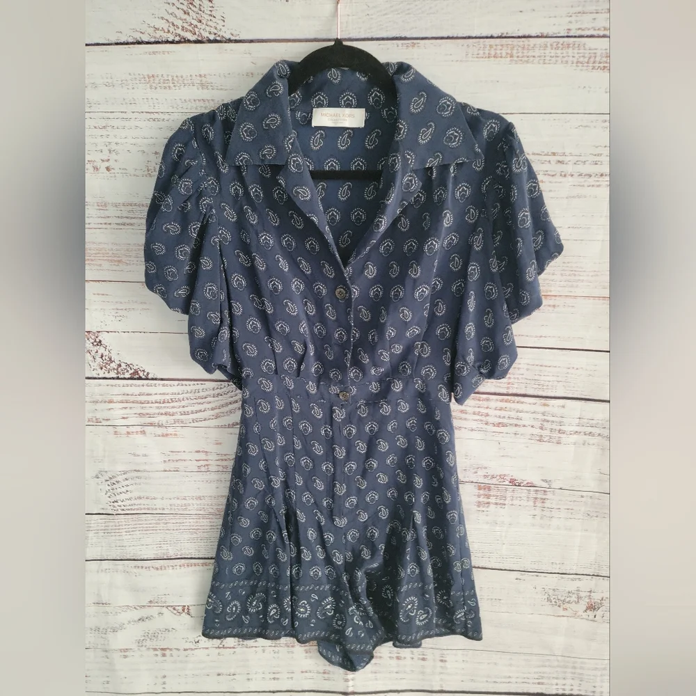 Michael Kors Collection S2 Silk Romper